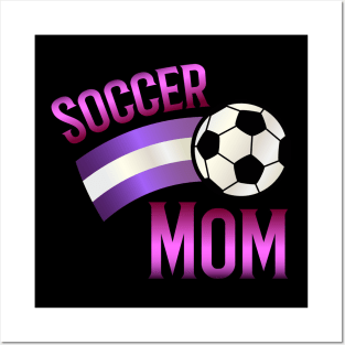 Soccer mom - pink Posters and Art